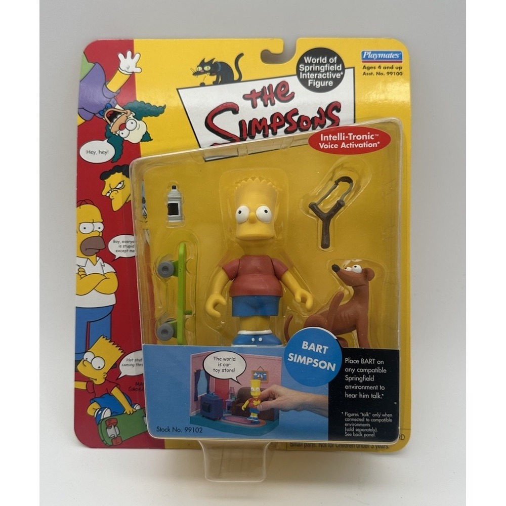 THE SIMPSONS BART SIMPSON WOS SERIES 1 PLAYMATES FIGURE 99102 NEW